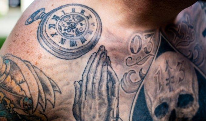 Hart & Huntington Tattoo Co. client Larry B.