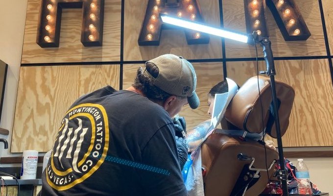 Damien Wickham, Hart & Huntington Las Vegas tattoo artist