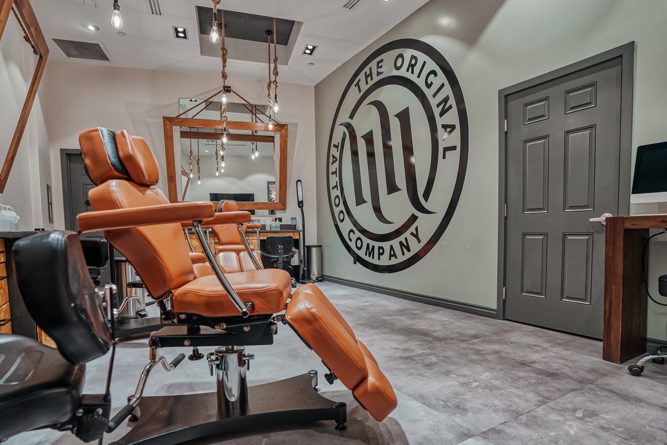 View of one of our tattoo stations at H&amp;H Las Vegas