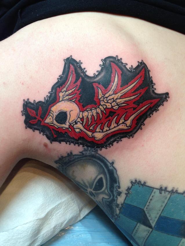 Jon Montgomery's tattoo